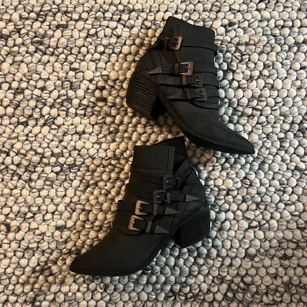SOLD Women's Dark Charcoal Ankle Boots